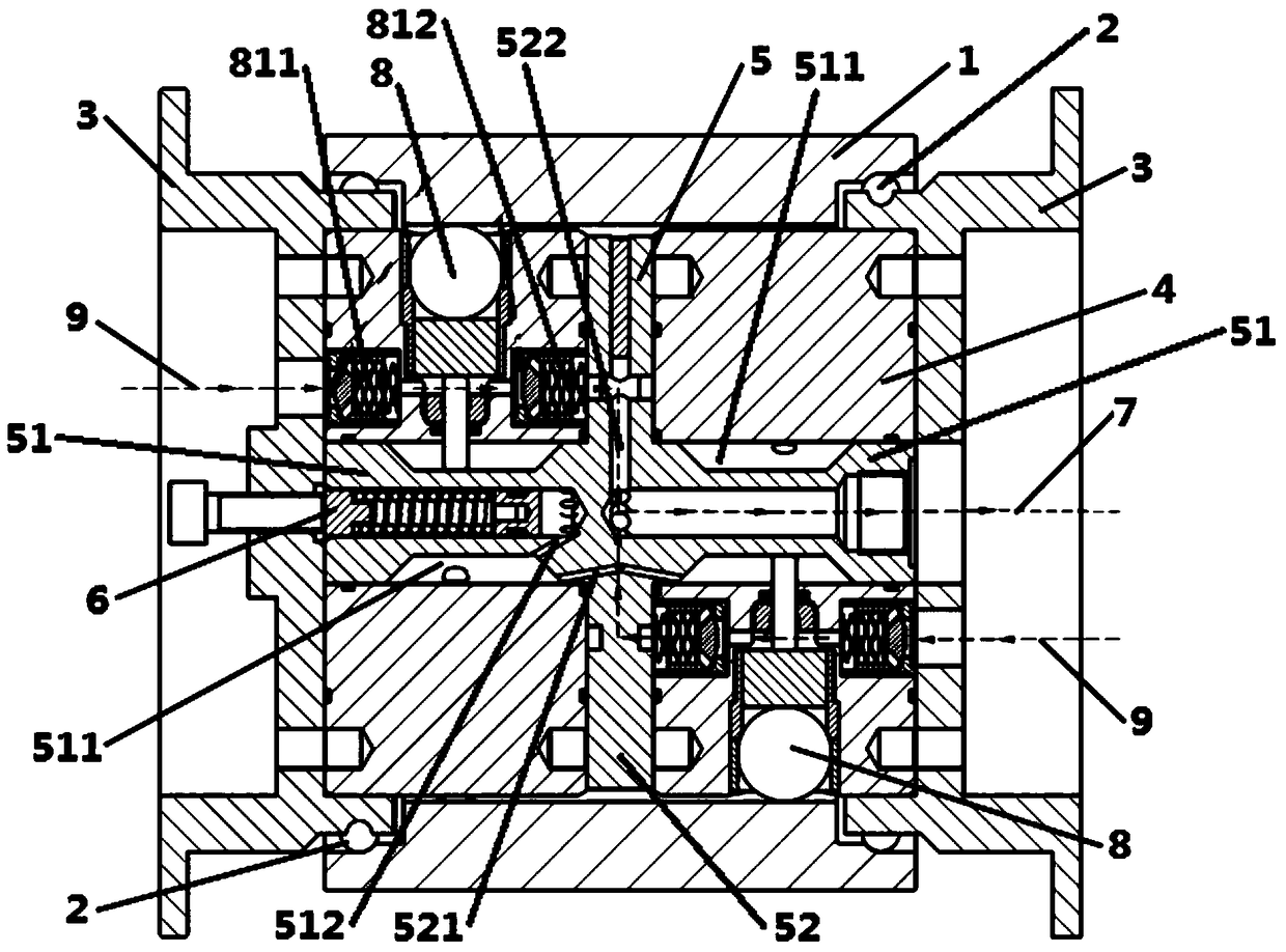 A moving casing type multi-action water hydraulic radial piston pump