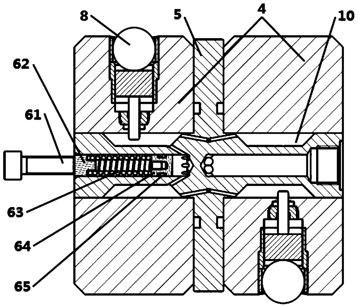 A moving casing type multi-action water hydraulic radial piston pump