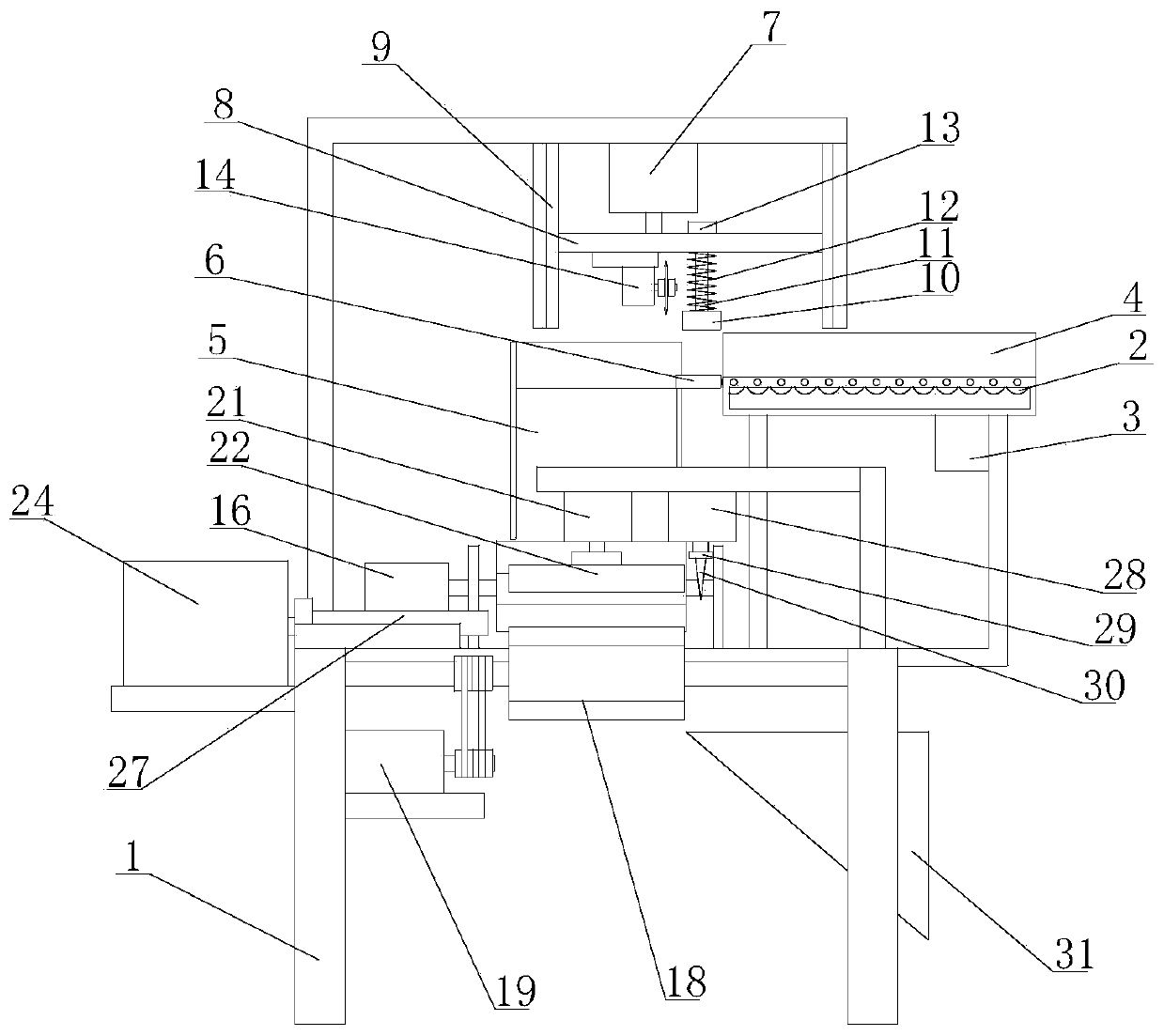 Rapid core-taking device for medulla tetrapanacis