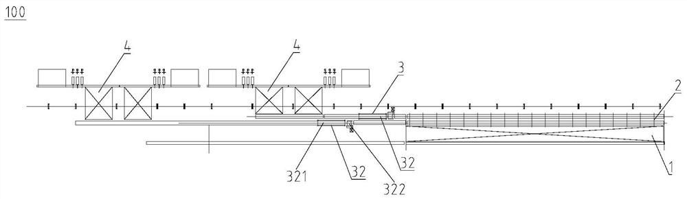 Cooling bed blanking and finishing process production line and its control method