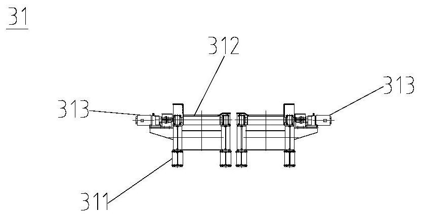 Cooling bed blanking and finishing process production line and its control method