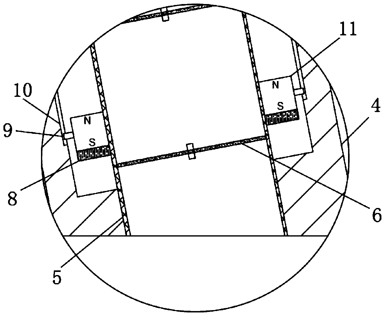 Reciprocating spiral self-absorption range hood