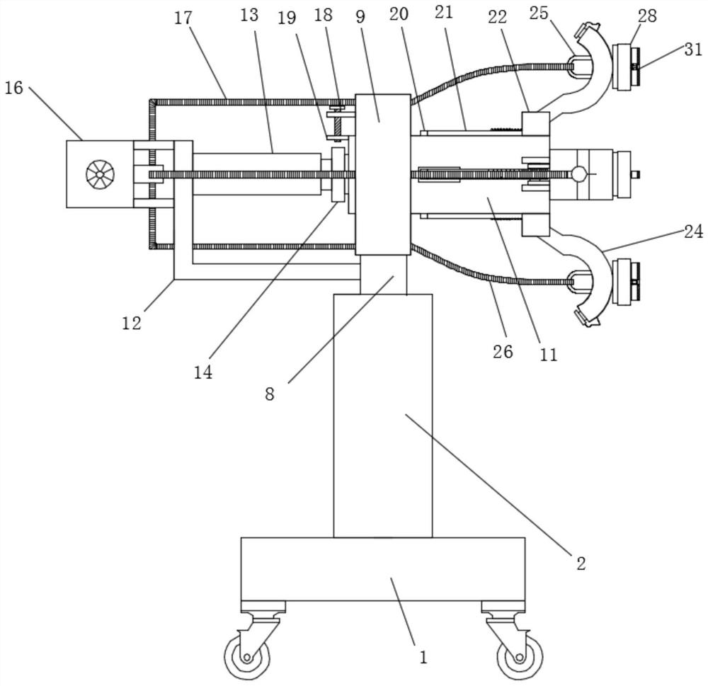 Wall surface hardness detection device with anti-wear mechanism