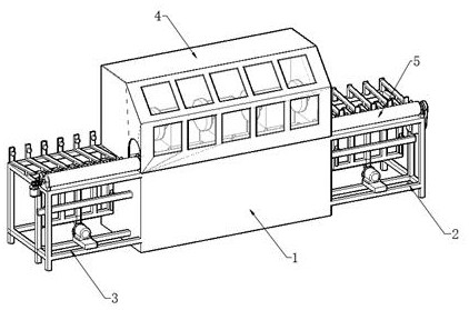 Automatic feeding, discharging and polishing device for piston rod pieces