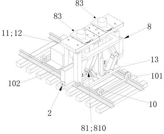 A kind of horizontal movement vibration rotary excavation and ballast filling machine between sleepers