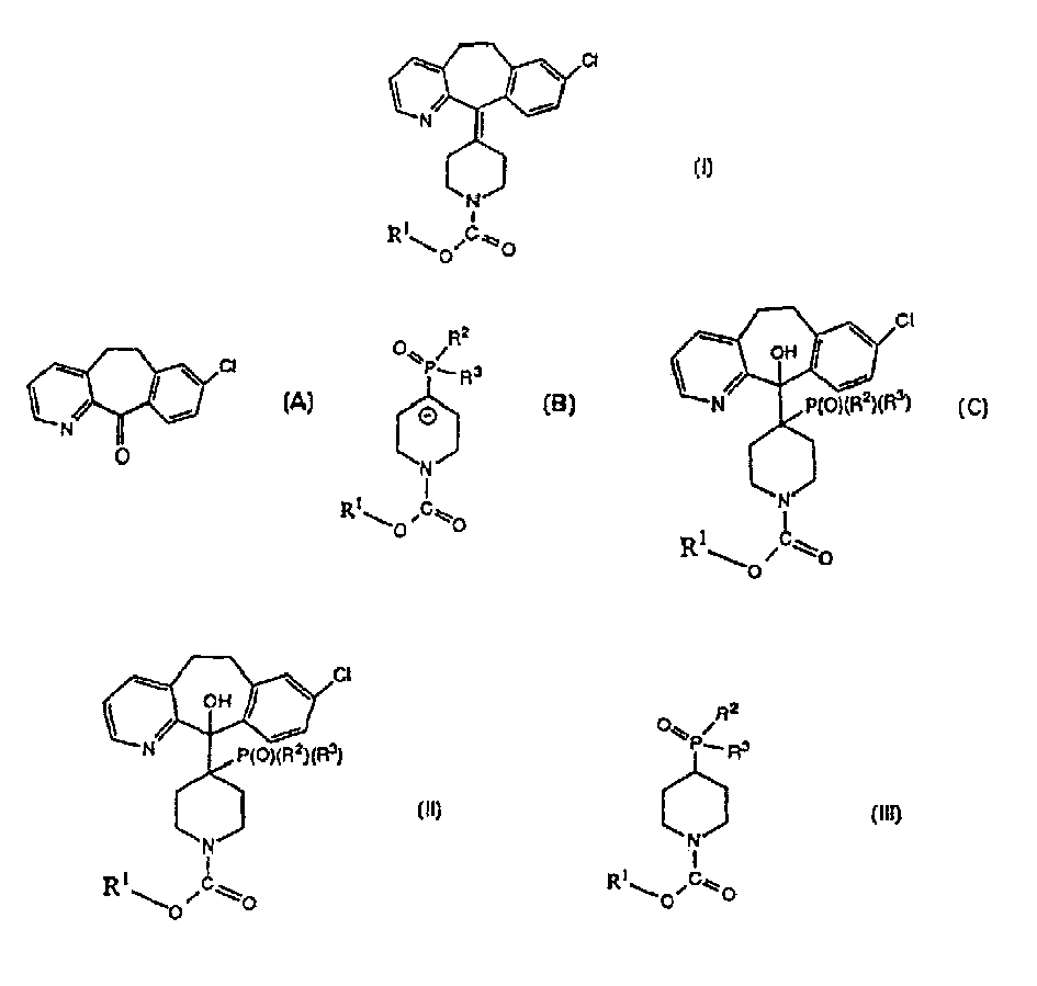 Process for preparing tricyclic compound having antihistaminic activity