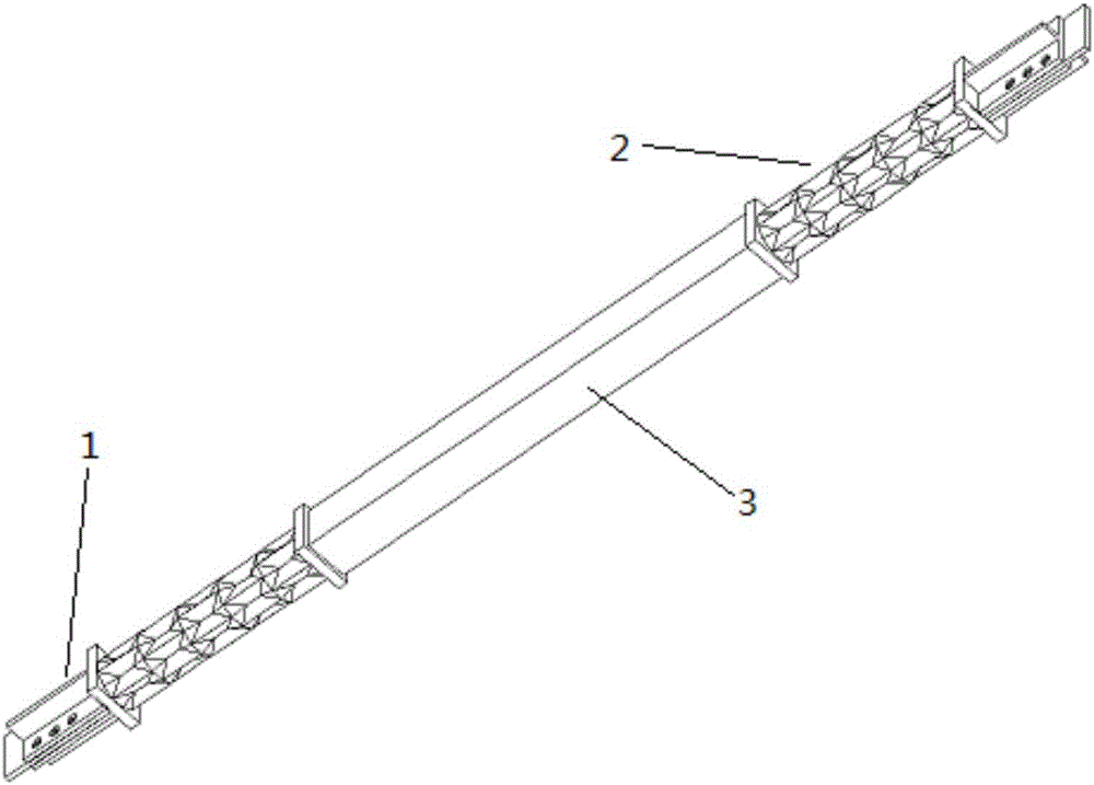 Buckling induction brace with lengthened pineapple-shaped induction units at ends