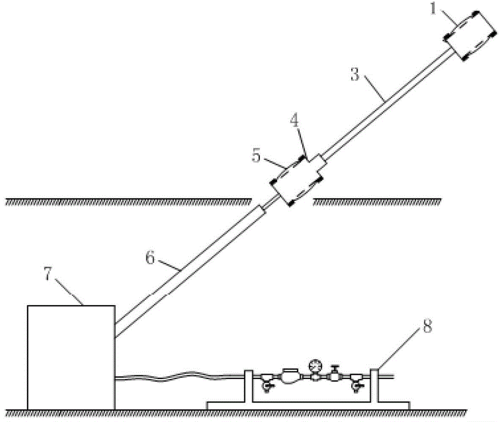 Electronically controlled single-loop water-plugging overburden strata fracture detection method and probing machine