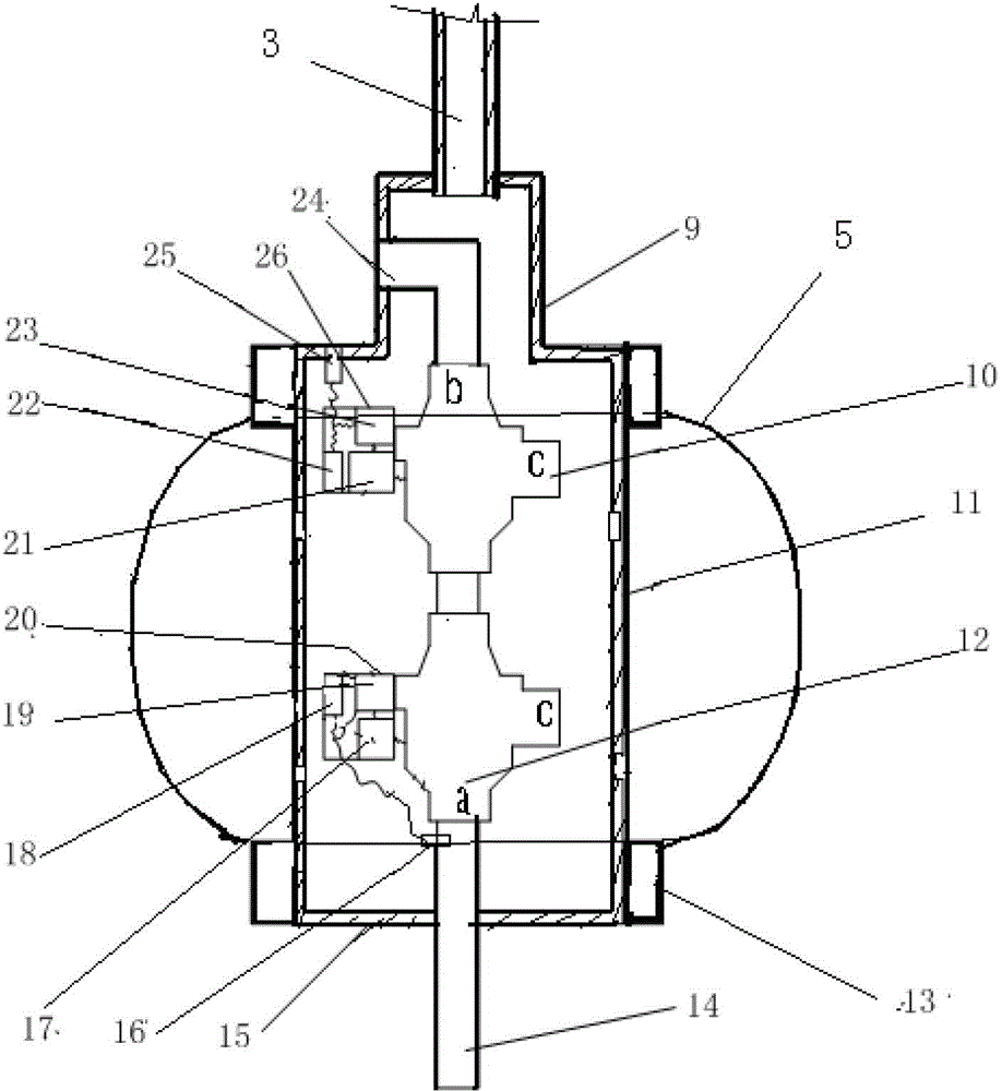 Electronically controlled single-loop water-plugging overburden strata fracture detection method and probing machine