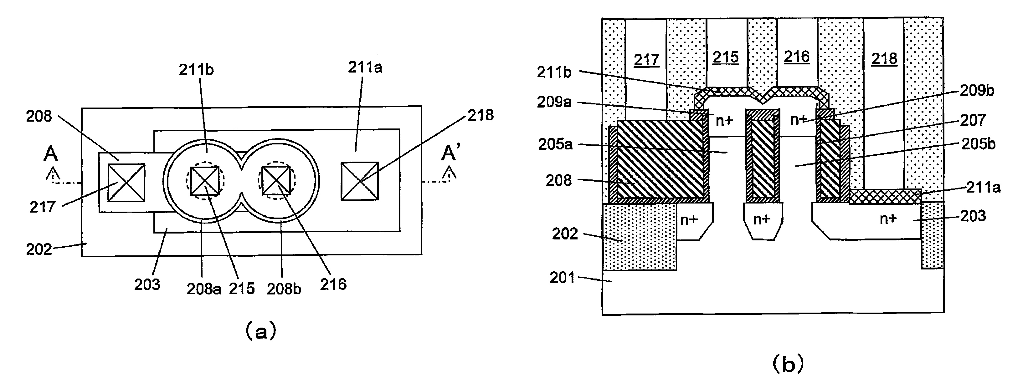 Semiconductor device including a MOS transistor and production method therefor