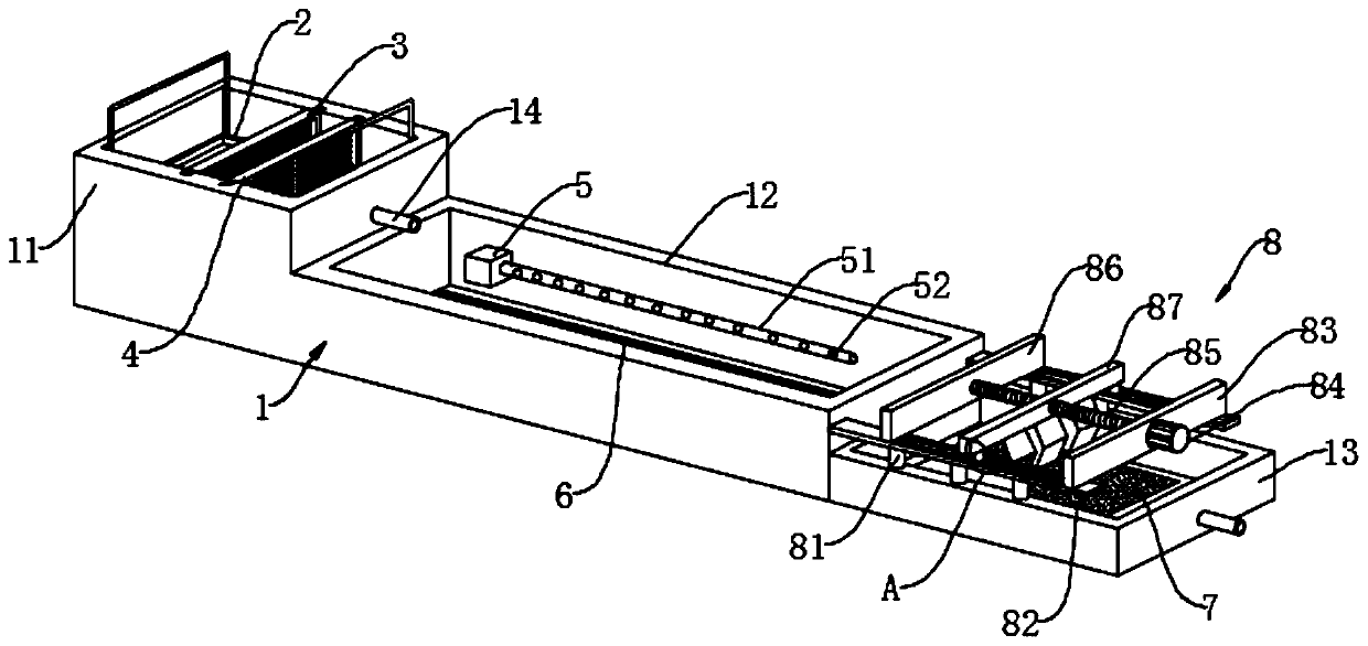 Rural breeding wastewater treatment and plant purification three-dimensional system