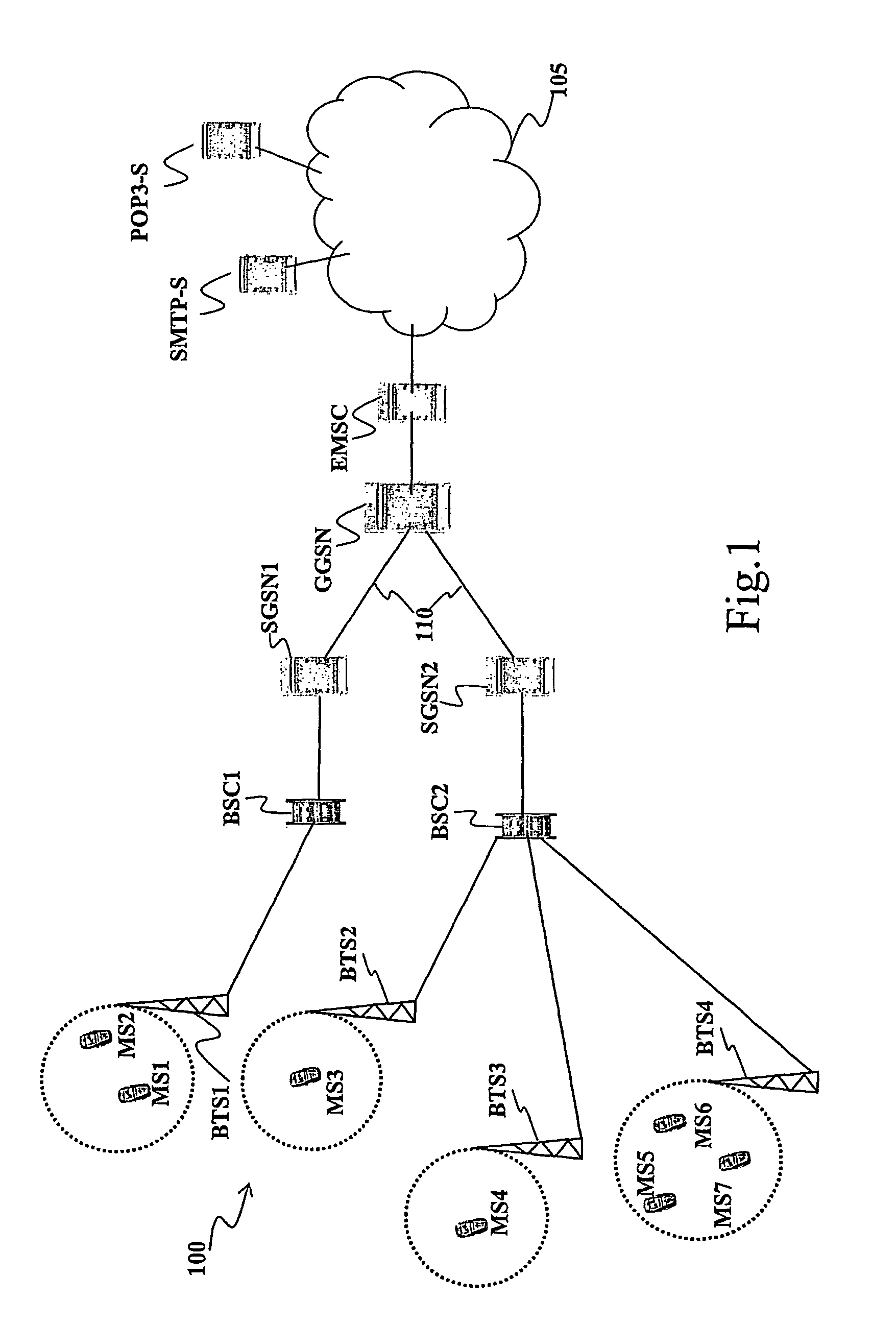 Method, apparatus and communications network for managing electronic mail services