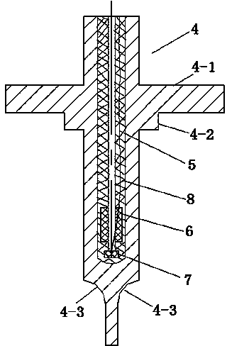 Integrated detection structure of vortex flowmeter
