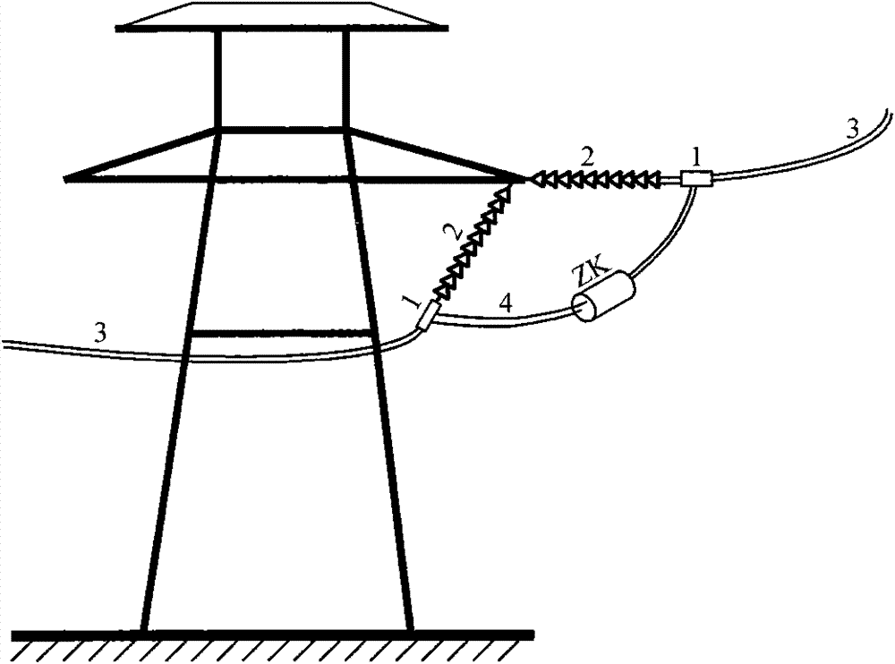 Intelligent circulation anti-icing method for transmitting current by split lead