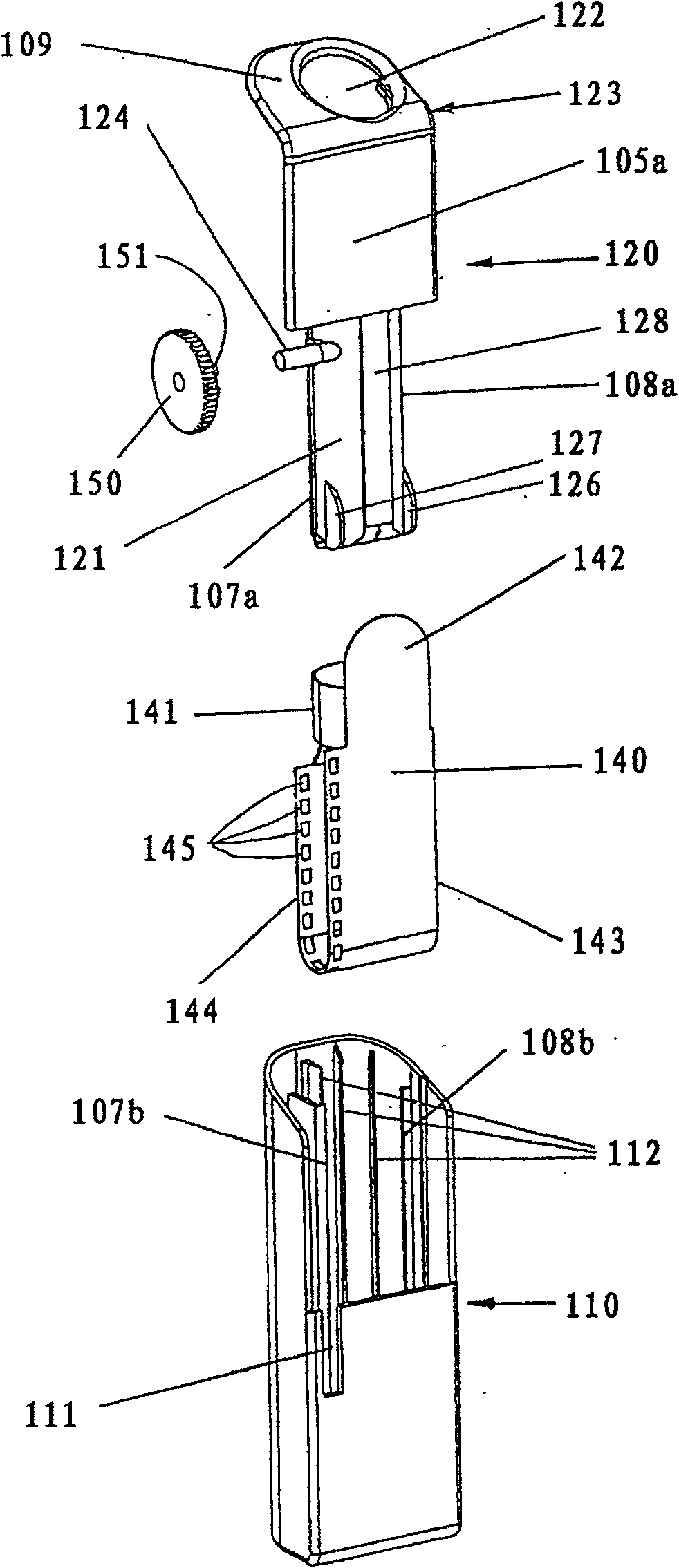 Container for pen, in particular lipsticks