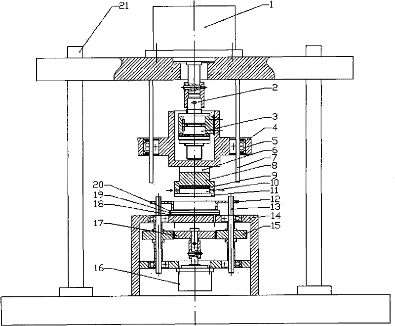 Ultraphonic auxiliary micro-nano embossing forming device