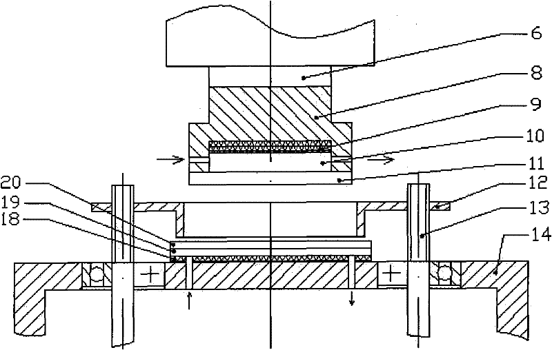 Ultraphonic auxiliary micro-nano embossing forming device