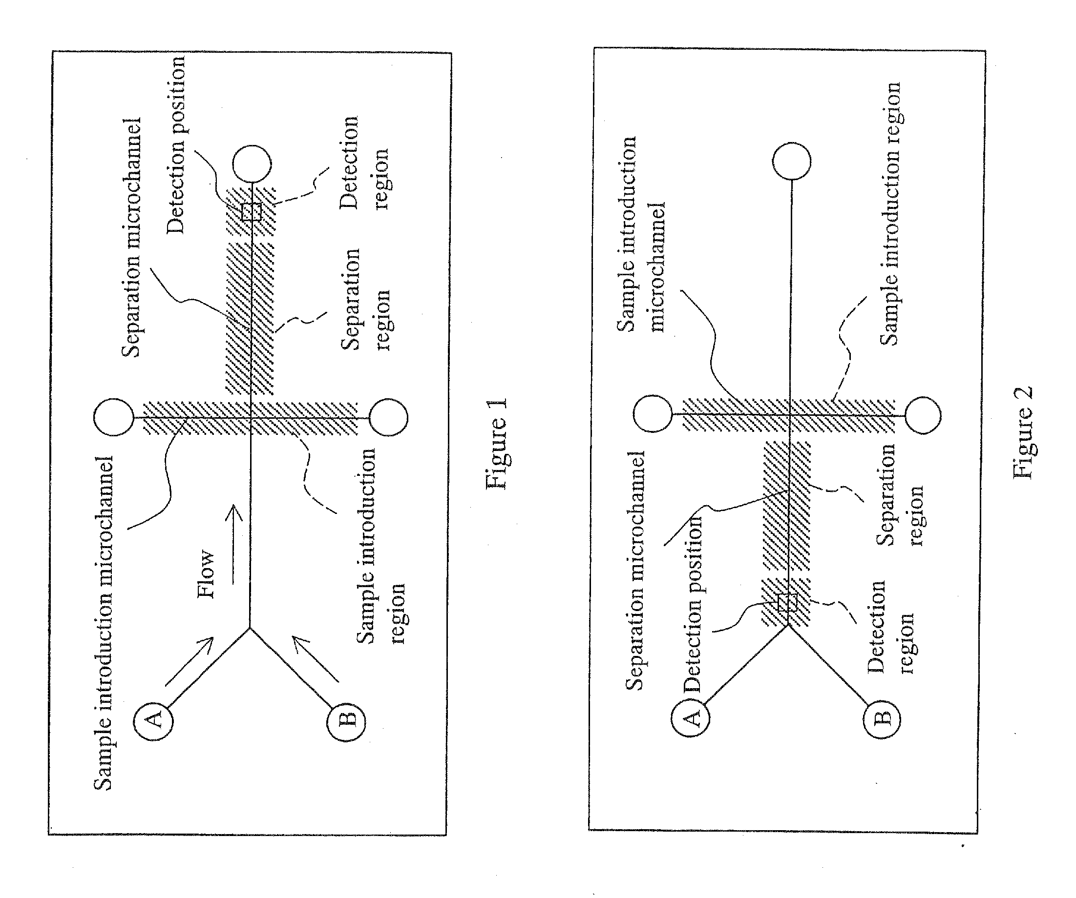 Microchip electrophoresis method and device
