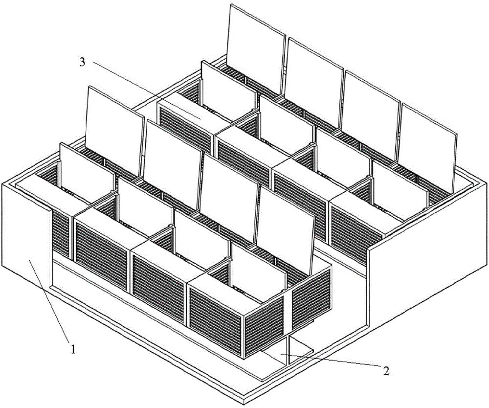 Blue crab individual frame indoor cement pit breeding device and breeding method thereof