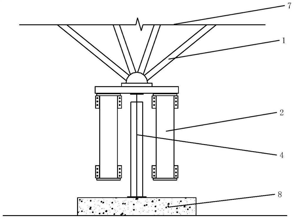Integral jacking method of large-span network frame and its limit and anti-tipping device