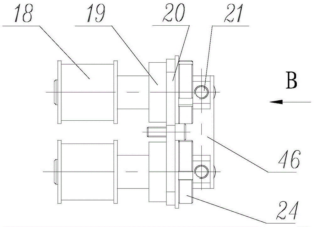 Pressing and shearing mechanism of corn dog shearing machine