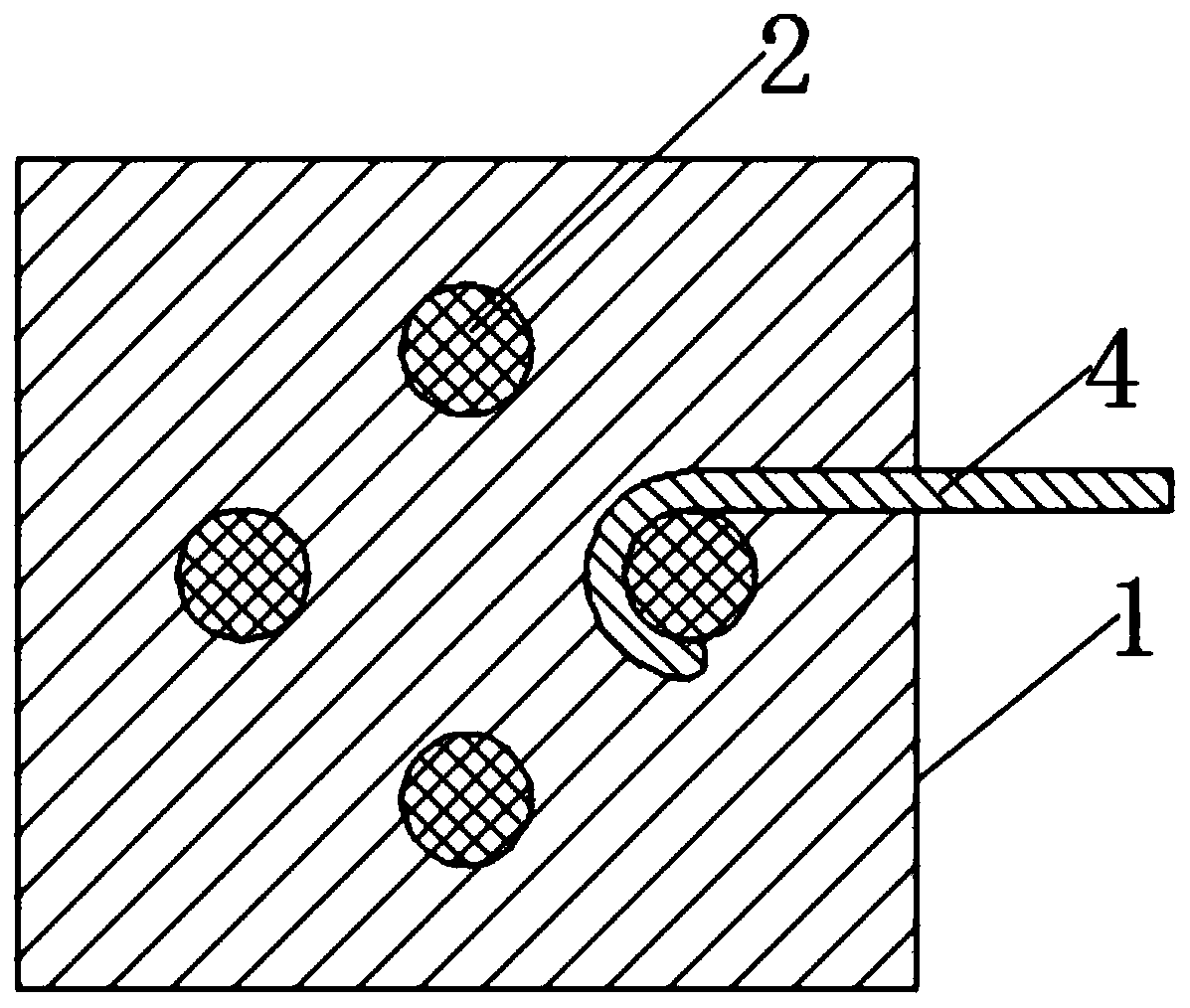 Constructional column for low multi-layer building and construction method thereof