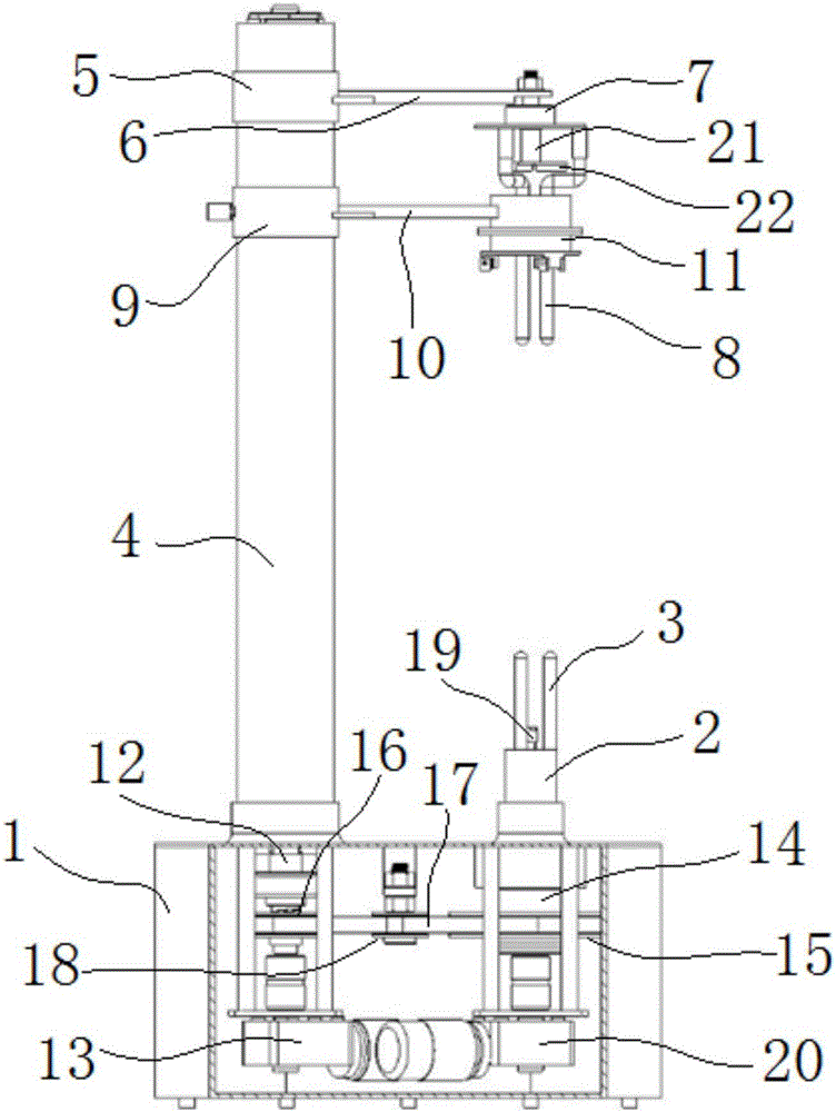 Fruit and stem processing device used for dragon fruit seed production