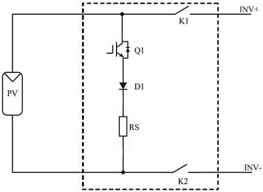 Turn-off circuit for photovoltaic system and control method thereof