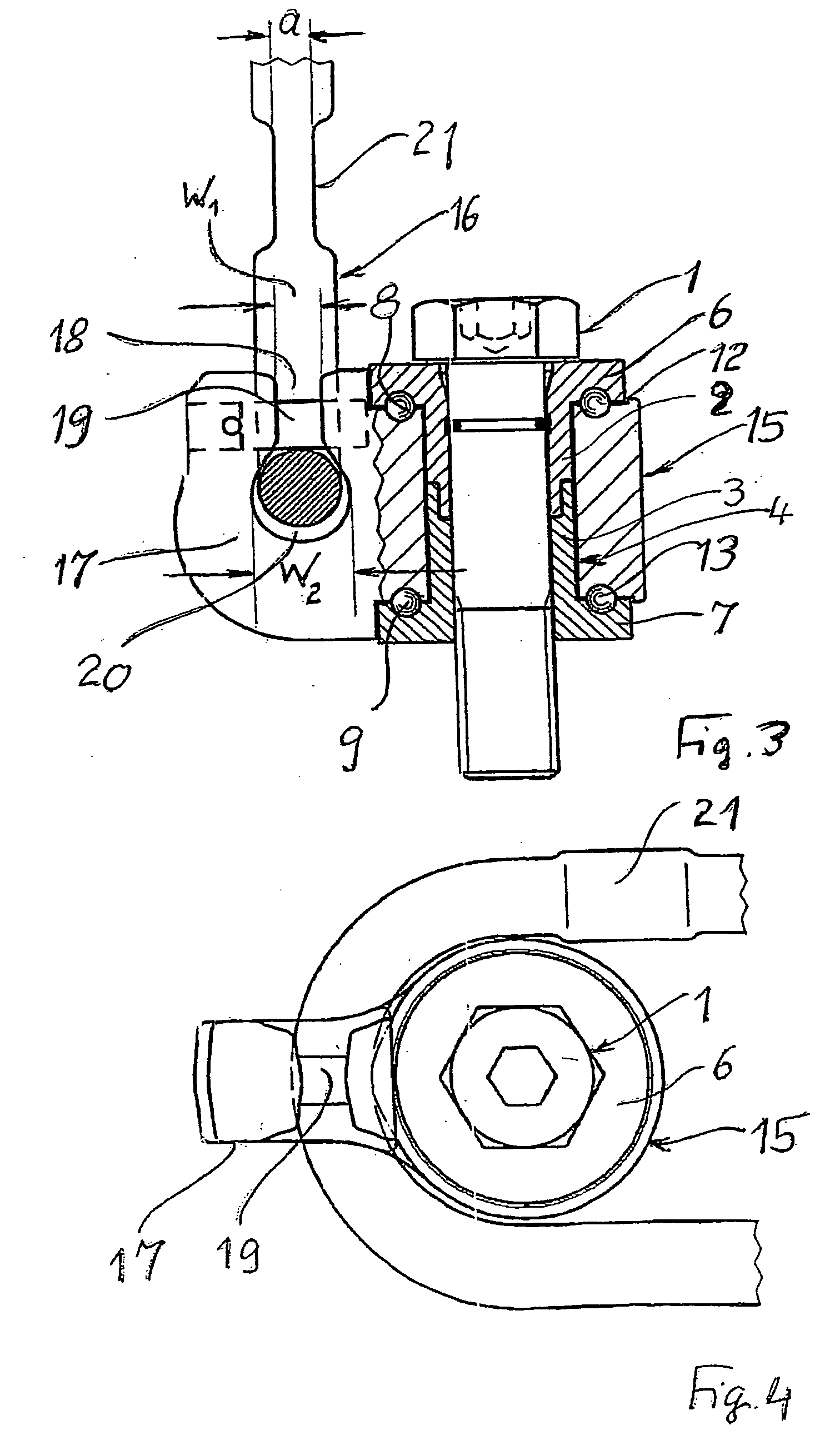 Attaching device for attaching stopping or lashing means