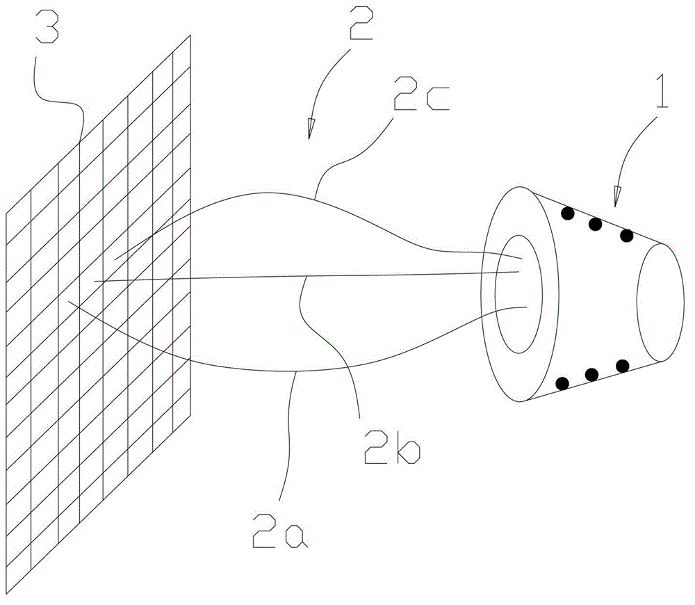 Optical fiber display light source structure and optical fiber display device