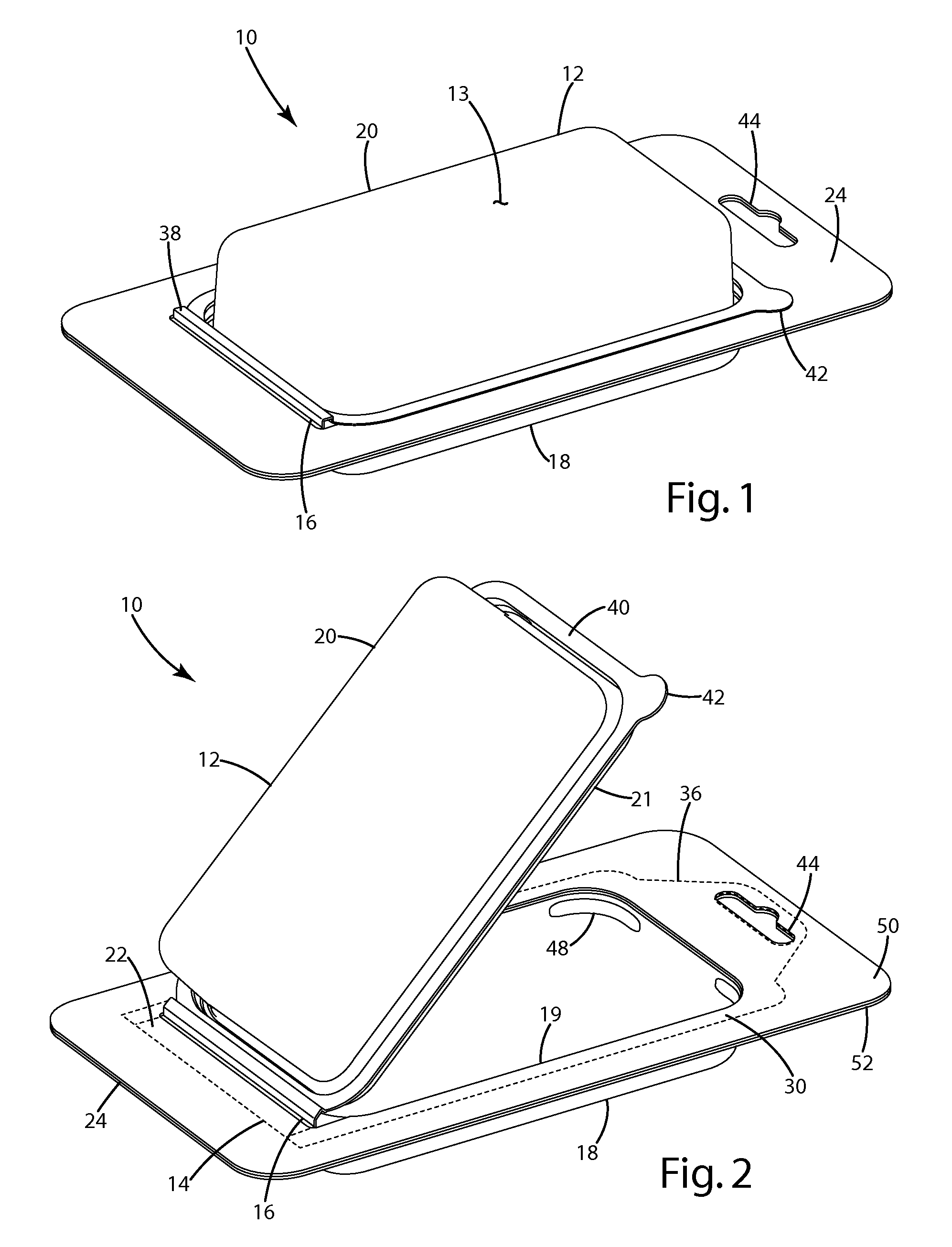 Double hinge display package and method of use