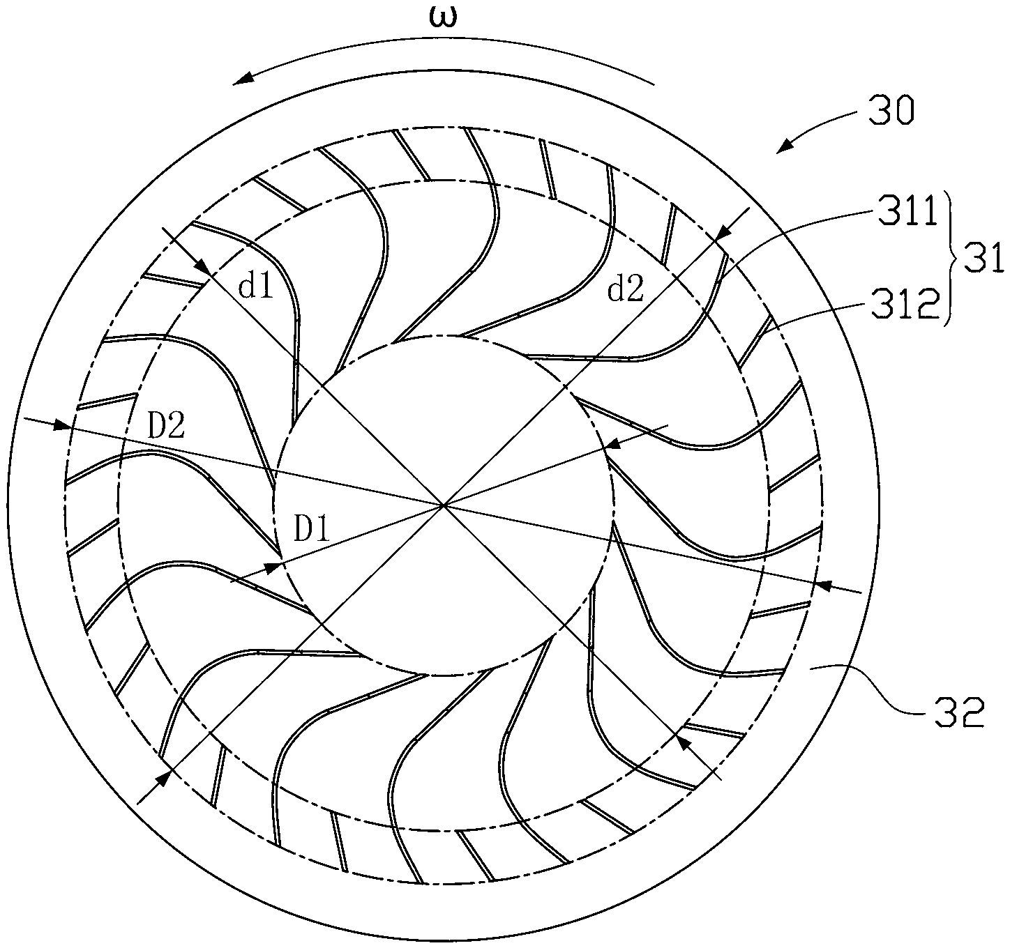 Centrifugal fan impeller, centrifugal fan and snow blowing vehicle