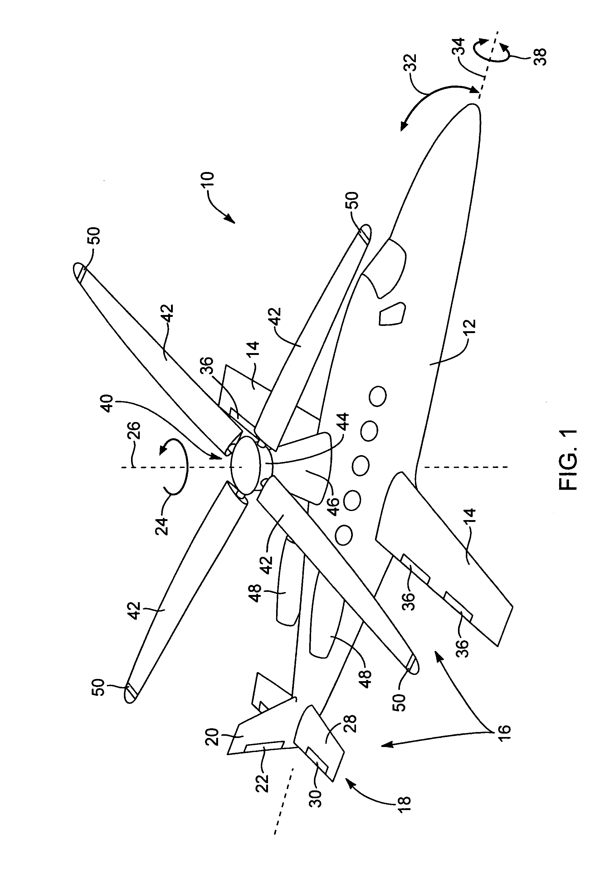 Rotor-mast-tilting apparatus and method for optimized crossing of natural frequencies
