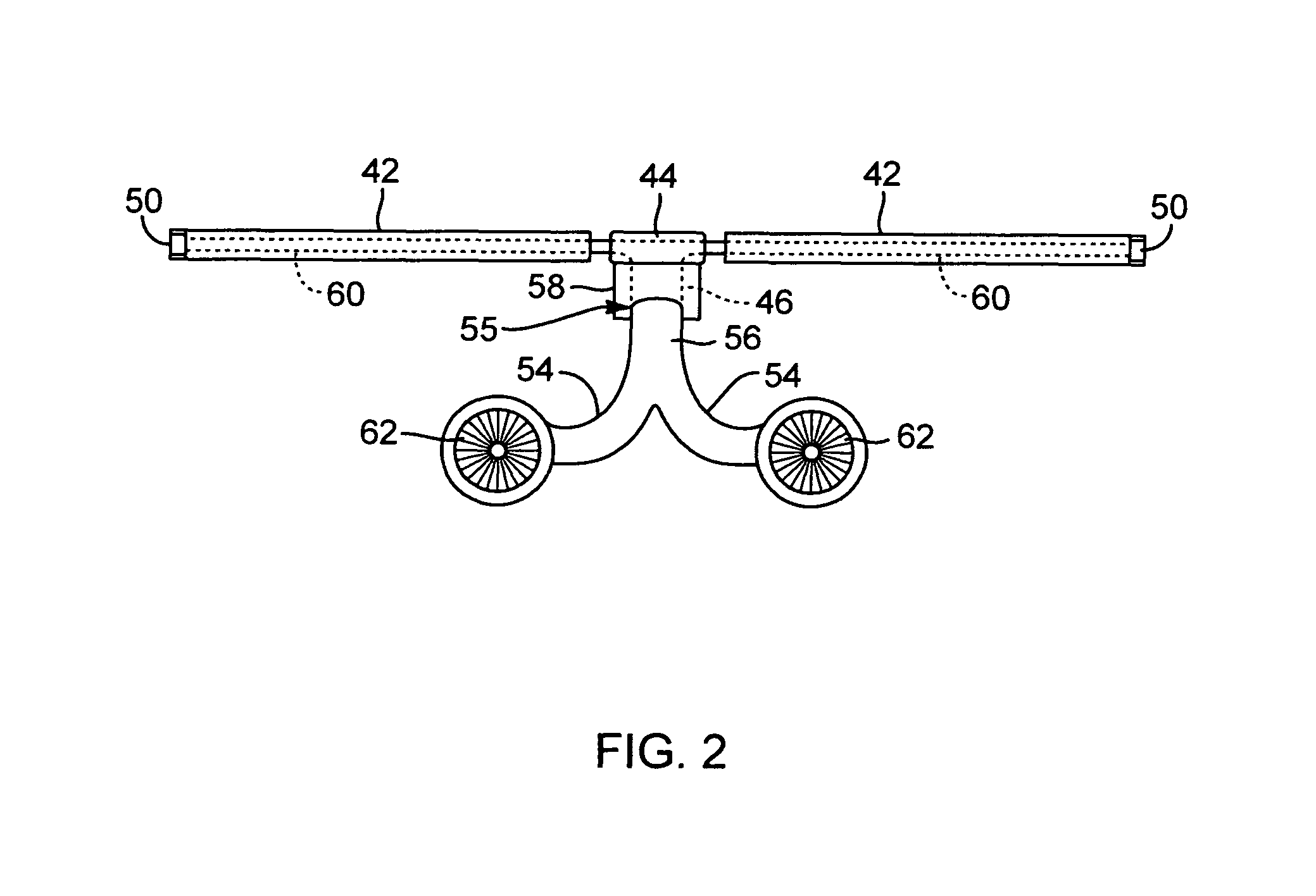 Rotor-mast-tilting apparatus and method for optimized crossing of natural frequencies