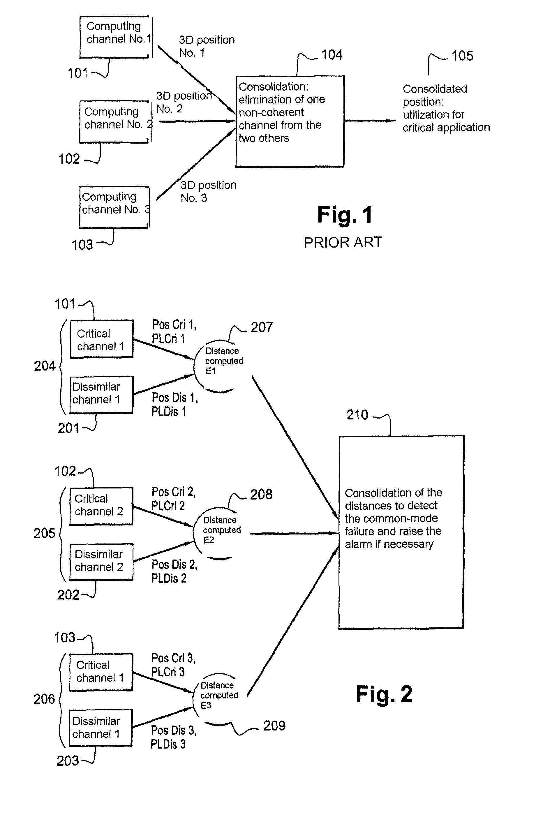 Method for monitoring the integrity of an aircraft position computed on board