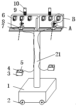 Movable infusion rack with infusion monitoring function