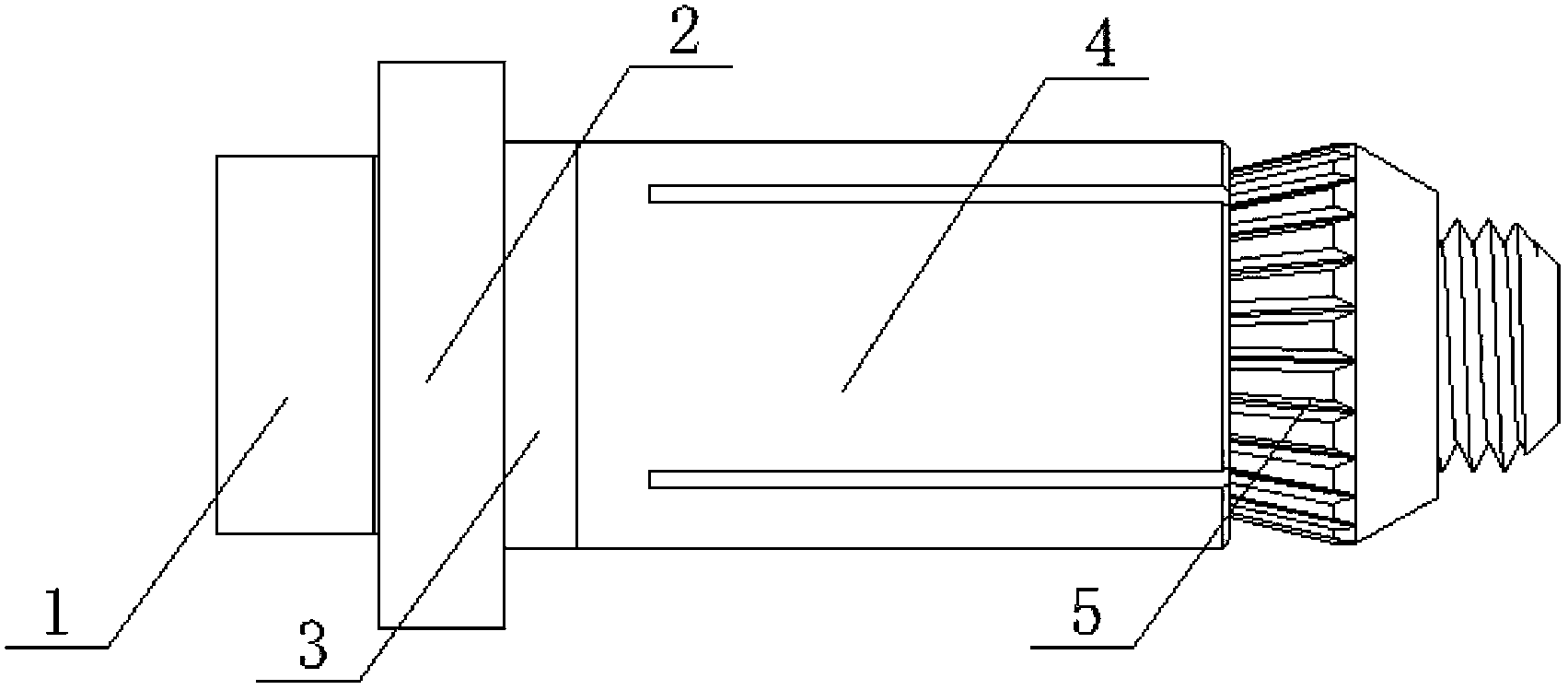 Single-edge fastening bolt