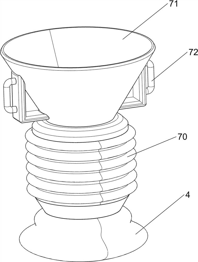 Clinical vomitus collecting device for digestive system department