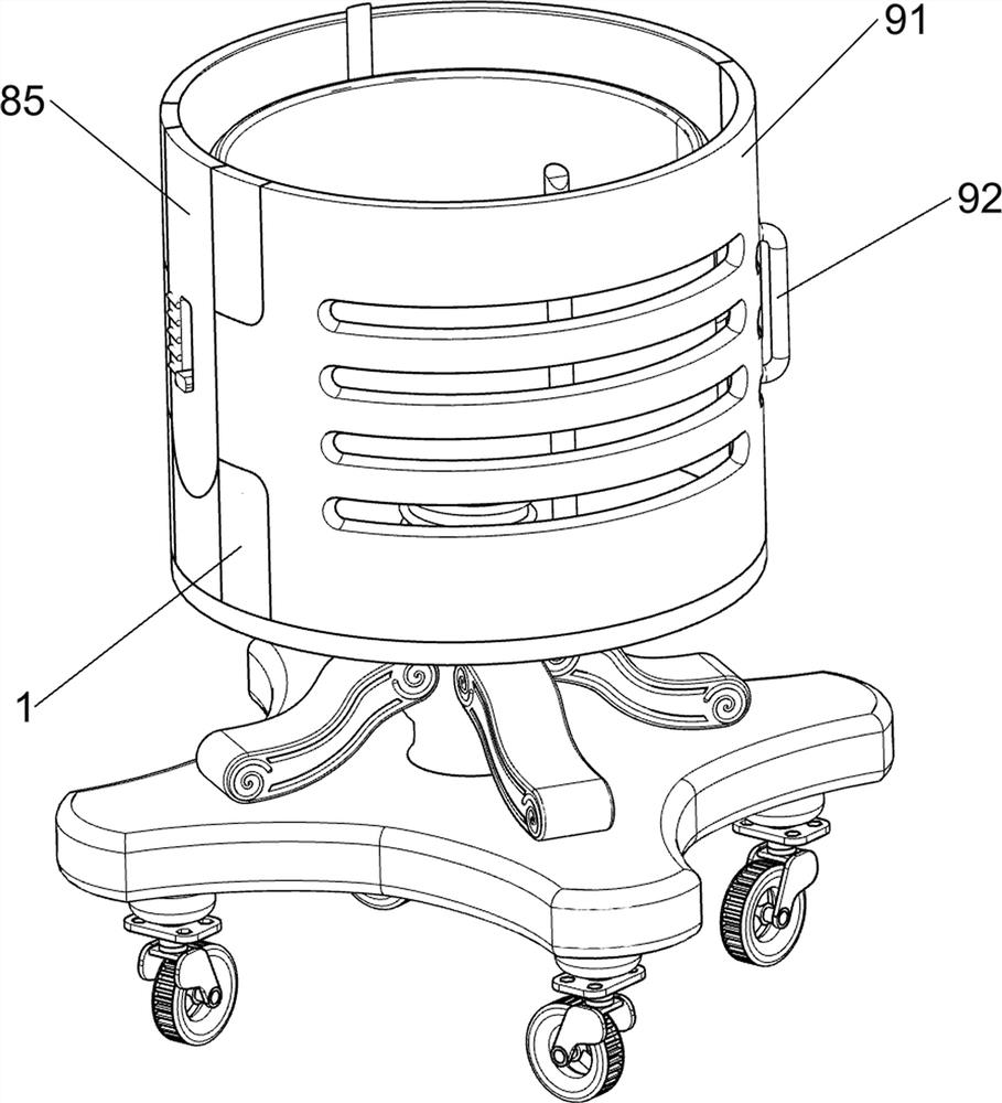 Clinical vomitus collecting device for digestive system department