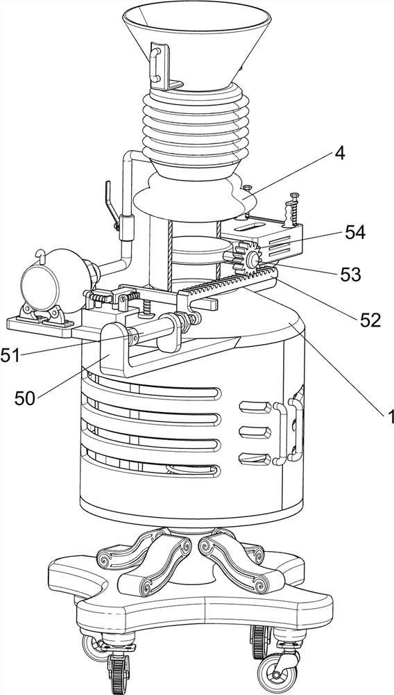 Clinical vomitus collecting device for digestive system department