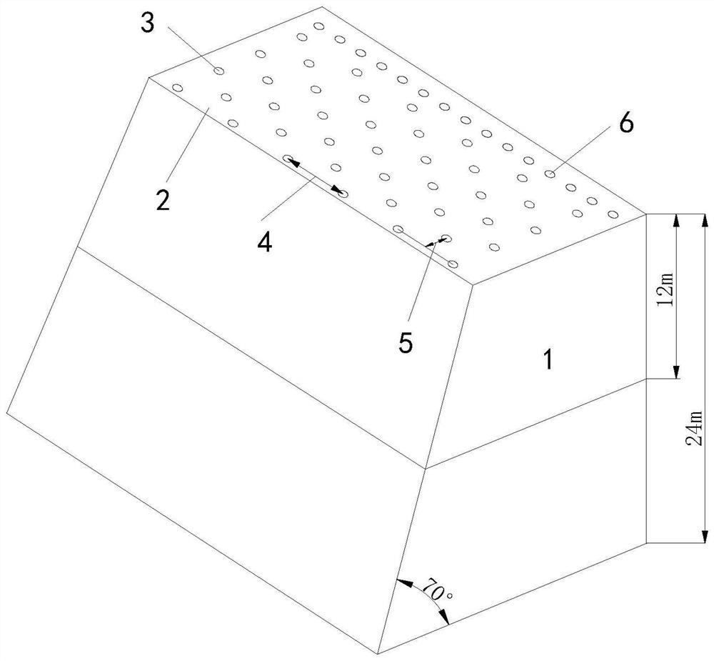 A buffer blasting method for high bench and large aperture in open pit mine