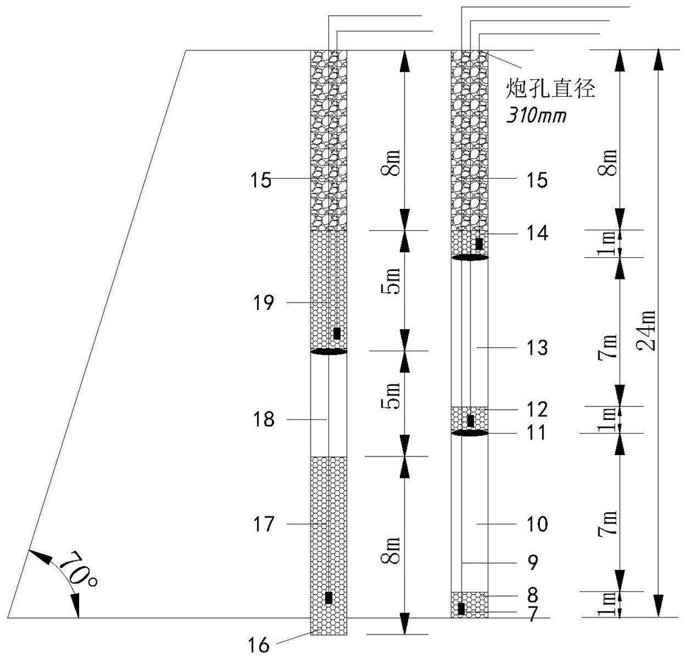 A buffer blasting method for high bench and large aperture in open pit mine