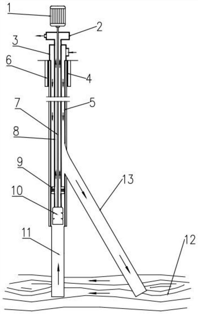 Sidetrack drilling multilateral well heat removal device suitable for hot dry rock development and heat removal method thereof