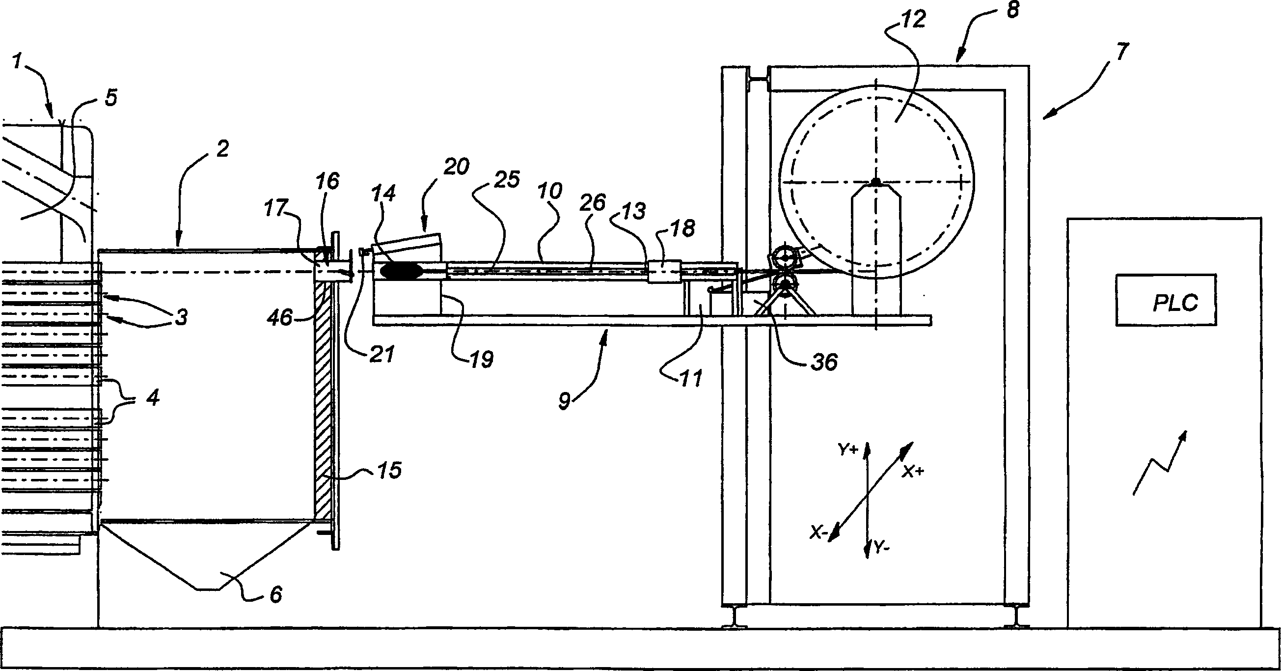 Device for cleaning the fire tubes in a boiler