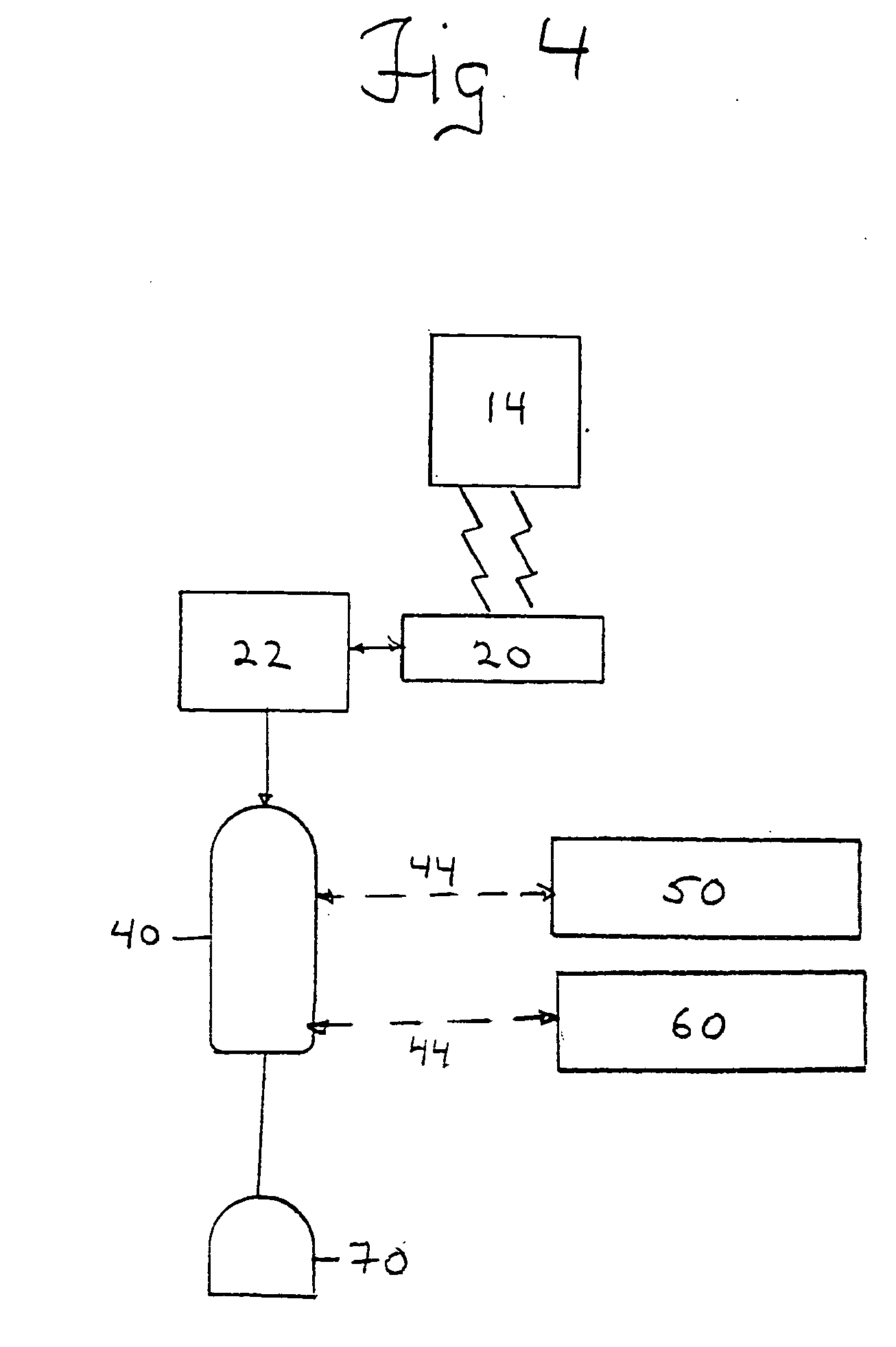 Medical implant device with RFID tag and method of identification of device