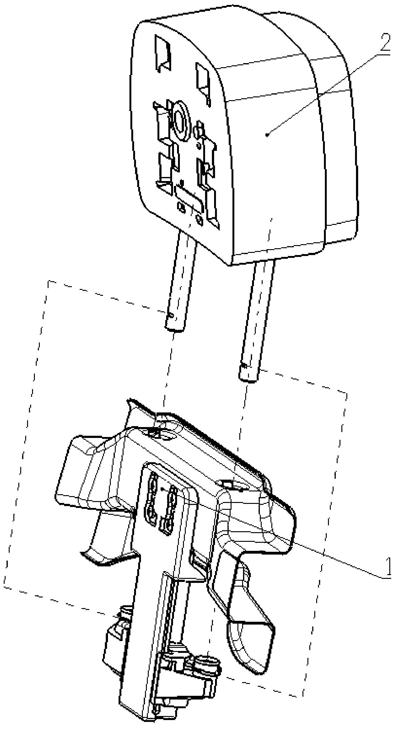 Automobile seat headrest adjusting mechanism used for up-down and front-back electrical control