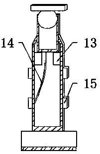 Mechanical supporting column capable of conveniently rotating at multiple angles
