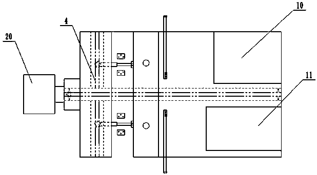 Digging and anchoring device for collecting coal by T-shaped scraper machine