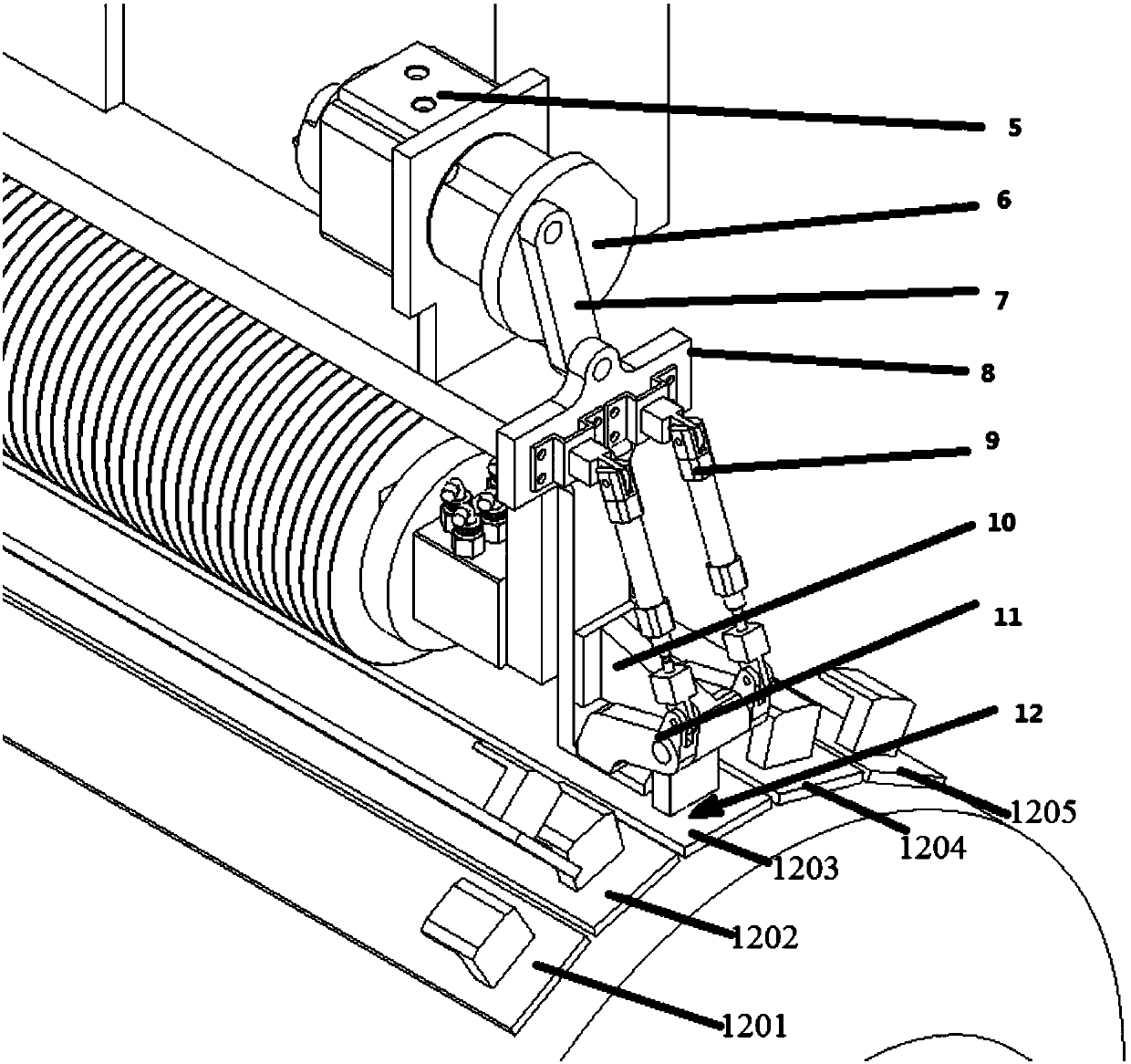 Multi-piece compression roller assembly and method for manufacturing pneumatic tire