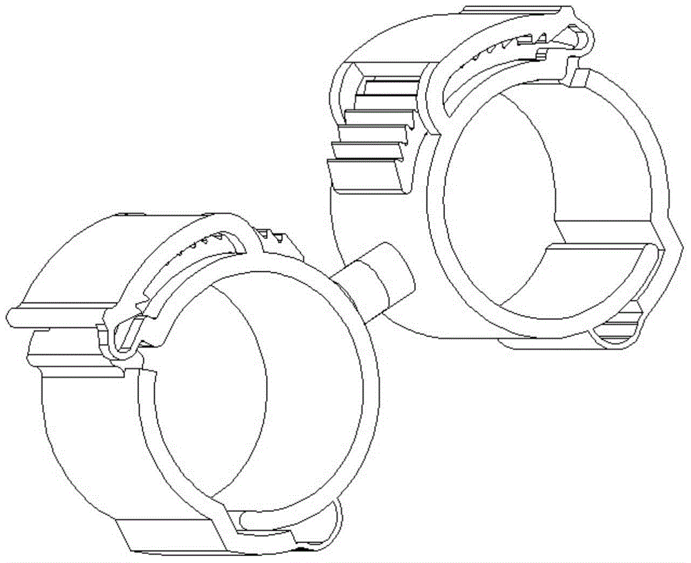 A closed pipe clip with adjustable range